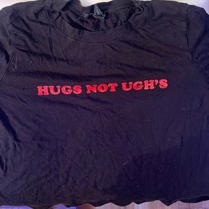 Hugs not Ughs baby t long sleeve top